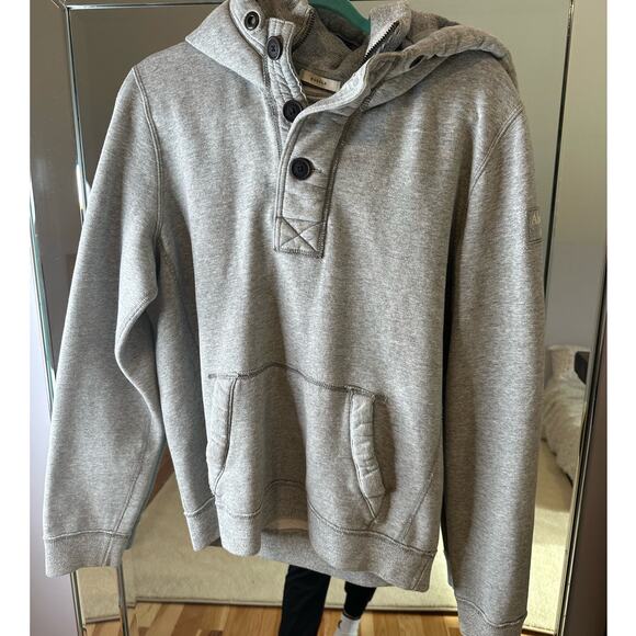 Abercrombie: Gray Super Thick Hoodie - Picture 3 of 10